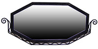 Horizontal Wrought Iron Mirror