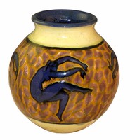 Jean Mayodon French Art Deco Ceramic Vase