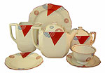 Japanese Art Deco Tea Set