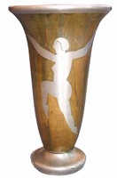 George French Art Deco Dinanderie Vase