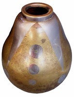 Lucien Gerfaux French Art Deco Dinanderie Vase