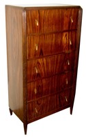 American Art Deco Brazilian Rosewood Cabinet by Dynamique Creations