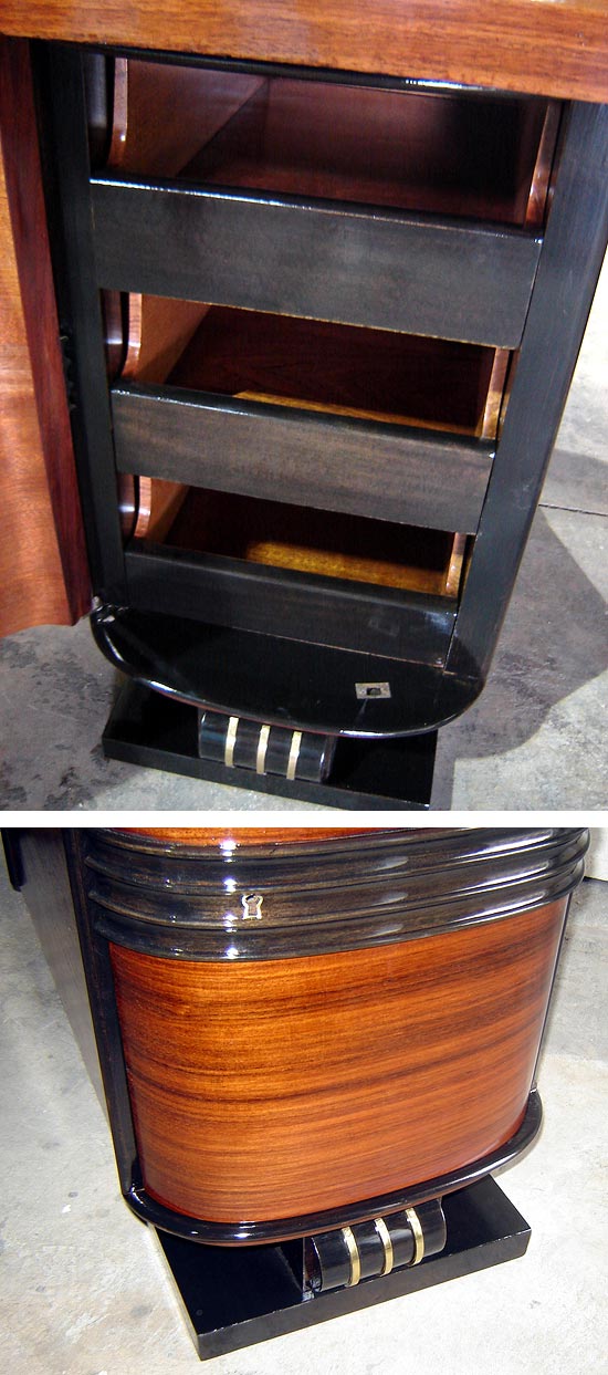 French Palissandre Desk & Chair