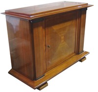Jacques Adnet French Art Deco Walnut Bar