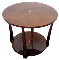 French Rosewood & Ivory Art Deco Occasional Table