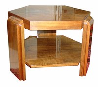 French Art Deco Hexagonal Coffee Table