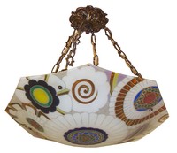 Large Loys Lucha Art Deco Ceiling Light