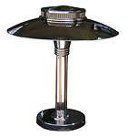 French Table Lamp with Peach Rods