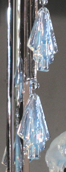 Georges Leleu Opalescent Ice Chandelier