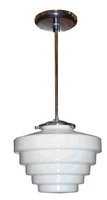 Art Deco Stepped Shade Ceiling Light