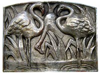 Bronze Flamingo Panel