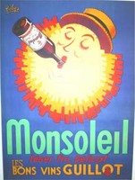 Monsoleil Art Deco Wine Poster