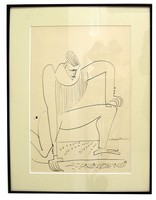 Jerry Roth Pen & Ink Drawing