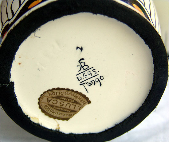 Belgian Art Deco Ceramic Vase by Charles Catteau for Boch Freres