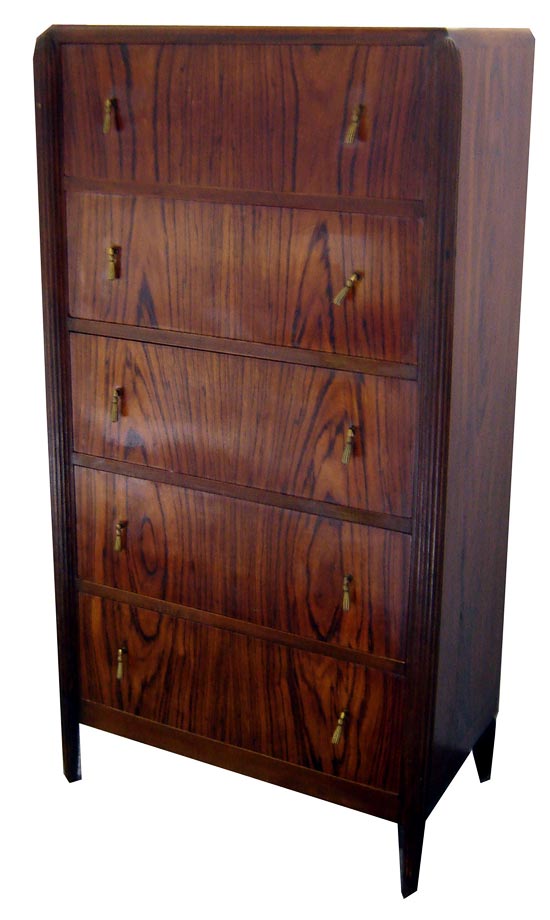American Art Deco Brazilian Rosewood Cabinet by Dynamique Creations Modernism Gallery