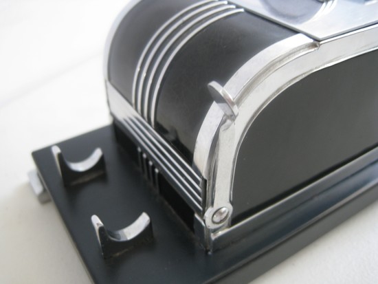 A Ronson TOUCH TIP American Art Deco Cigarette Lighter and Dispenser