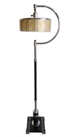 American Art Deco Floor Lamp With Mica Shade