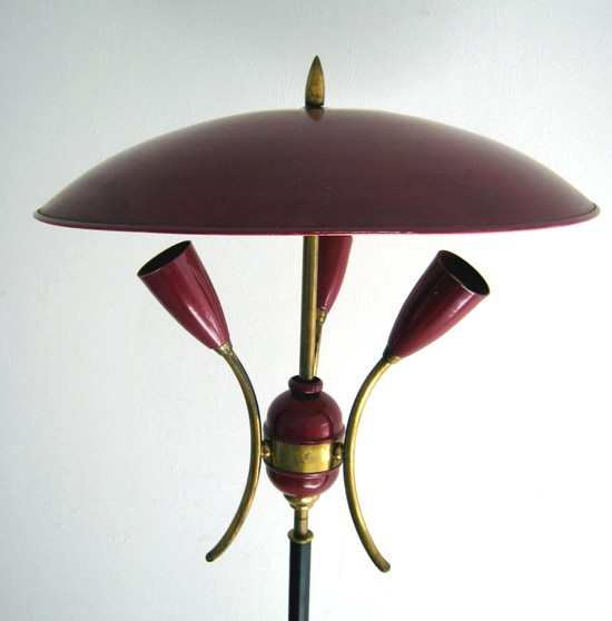 French Fifties Modern Design Floor Lamp