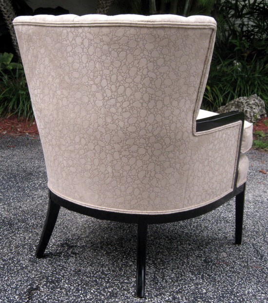 American Art Deco Fan Back Armchair