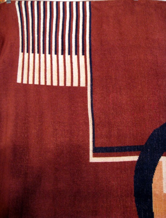 Vintage Art Deco Geometric Rug