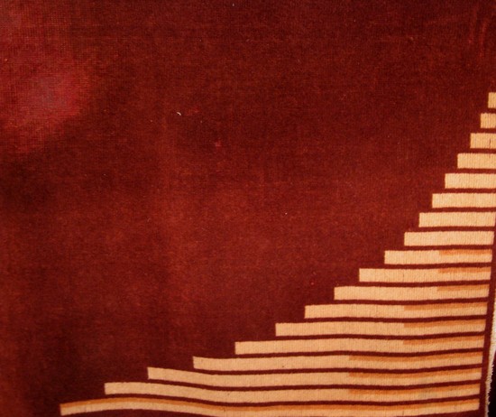 Vintage Art Deco Geometric Rug