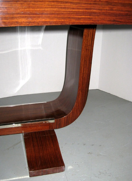 French Art Deco Rosewood Dining Table