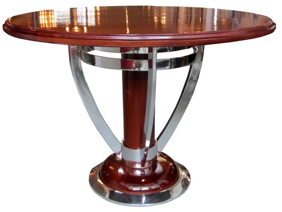 AMERICAN ART DECO STREAMLINE CENTER TABLE