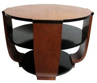 French Art Deco Burlwood Coffee or Center Table