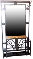Hand Wrought Iron Hall Tree