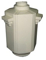 Boch Freres Belgian Art Deco Tall Geometric Vase