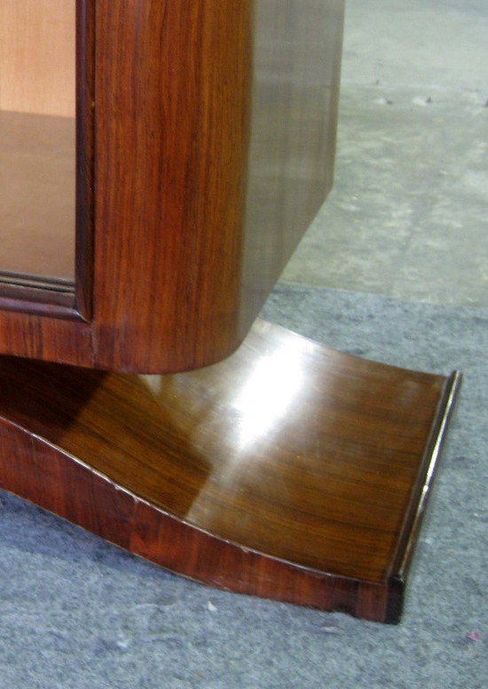 French Art Deco Rosewood Display Case Vitrine