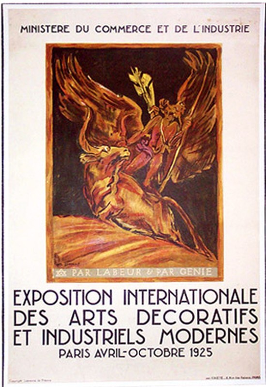 1925 Paris Exposition Graphic Art & Poster Collection - 10 Works Includes the Very Rare Blue Bonfils Poster