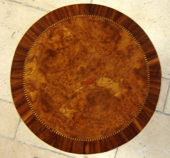 American Art Deco Marquetry Tea Table Occasional Table