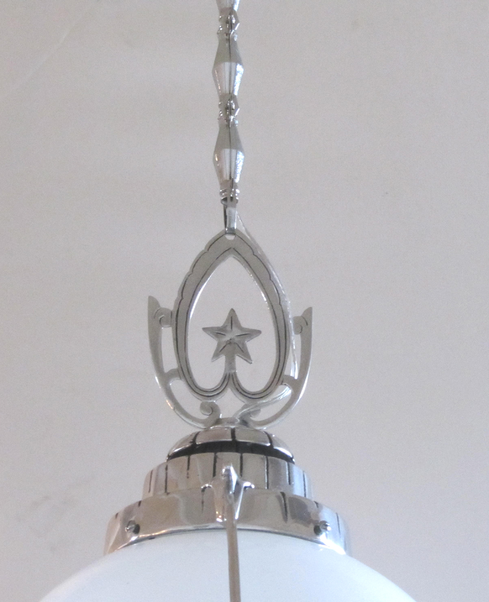 Pair of American Art Deco Ceiling Lights