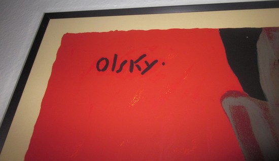 French Art Deco Chapeaux Mossant Poster Designed by Olsky in 1928