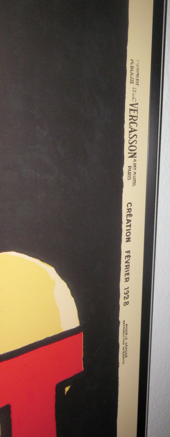 French Art Deco Chapeaux Mossant Poster Designed by Olsky in 1928