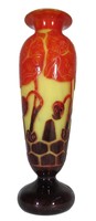 Charles Schneider Cameo Glass “Pavots” Vase