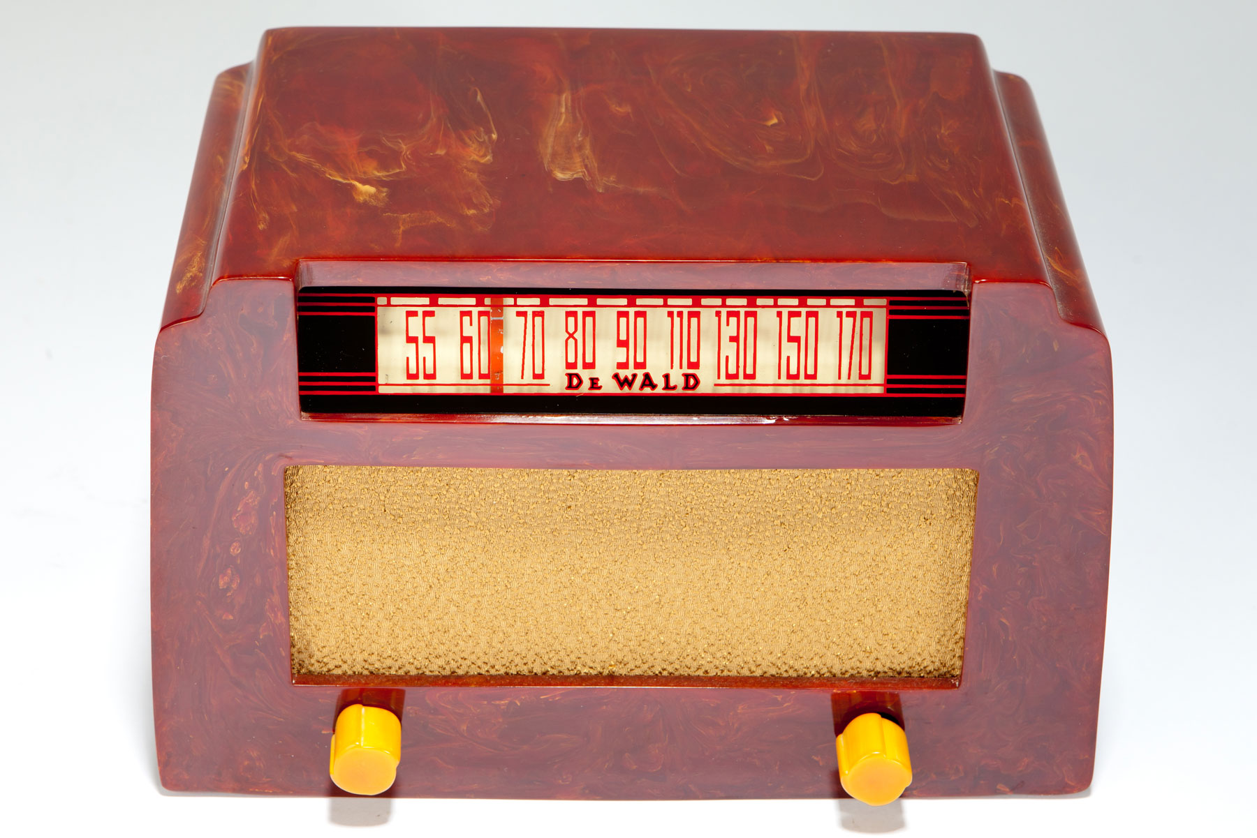 DeWald American Art Deco Catalin Red A-502 Radio