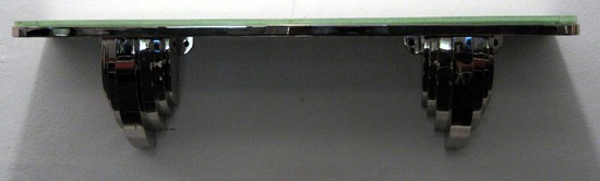 Dominique French Art Deco Chrome & Saint-Gobain Glass Console