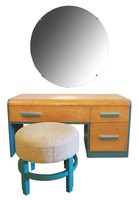 DONALD DESKEY American Art Deco Vanity and Mirror for Widdicomb Furniture