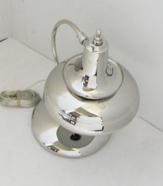 A Large Markel American Art Deco Double Shade Lamp