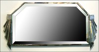 French Art Deco Drape Mirror