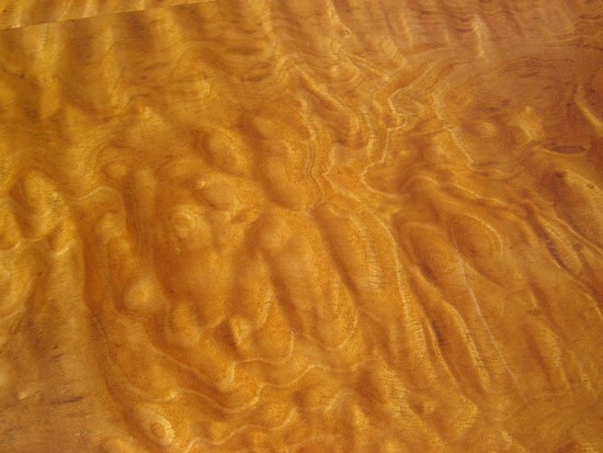 French Art Deco Curly Maple Occasional Table