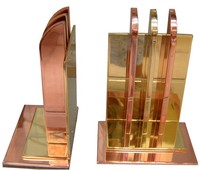 Pair American Art Deco Bookends by Walter Von Nessen for Chase