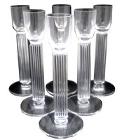 Set of Six Walter Dorwin Teague American Art Deco Embassy Cordials