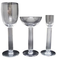 Eighteen Walter Dorwn Teague American Art Deco Embassy Stems