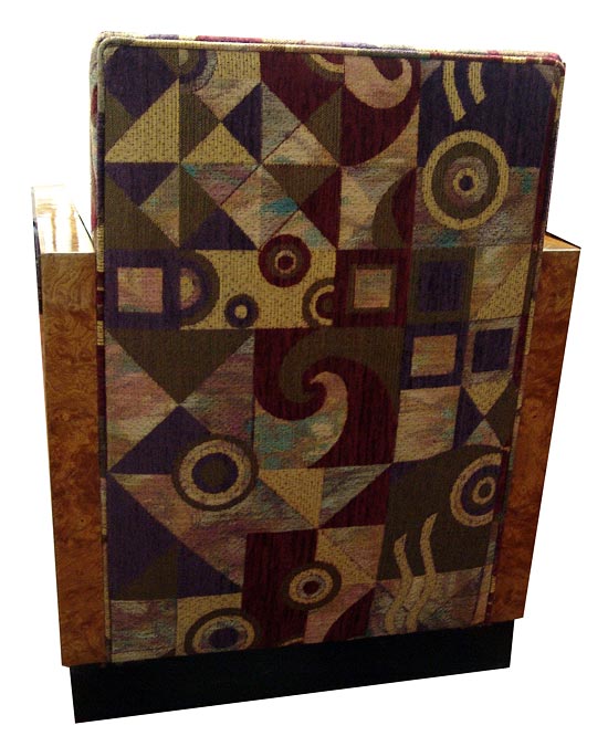 Art Deco Chair with Burlwood Sides