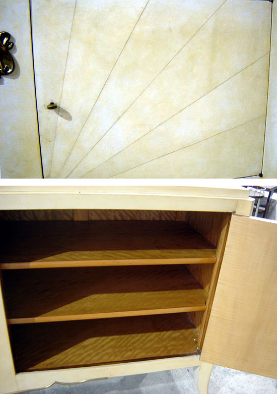 Parchment Sideboard Attributed to Andre Arbus