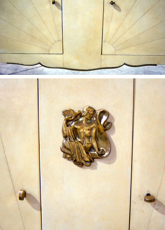 Parchment Sideboard Attributed to Andre Arbus