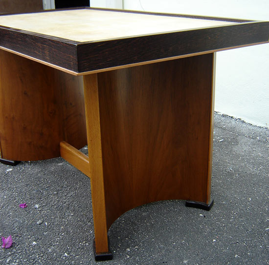 French Art Deco Parchment Top Coffee Table